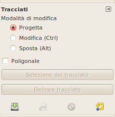Opzioni dello strumento «tracciati»