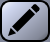 Grey button containing a black brush.