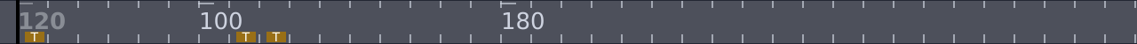 Picture showing the Timeline above the Song Ruler.