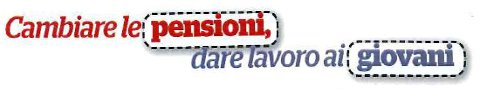 Cambiare le Pensioni